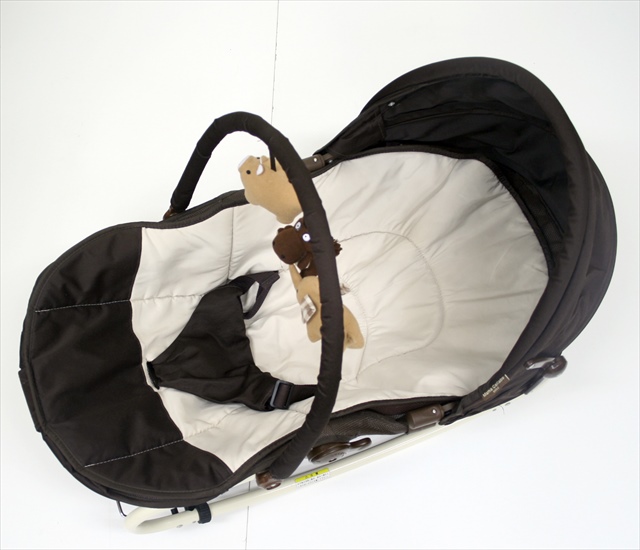 ママコラボバウンサー　ブラウンチェック