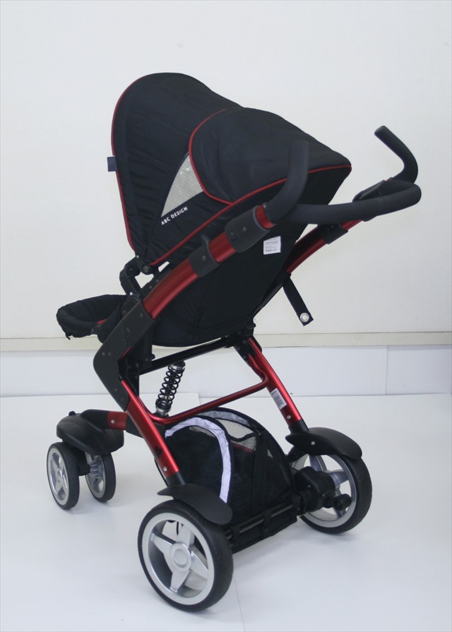 美品　ABCデザイン 3-Tec　ABC Design レッド/ブラック　キャリーコット付き