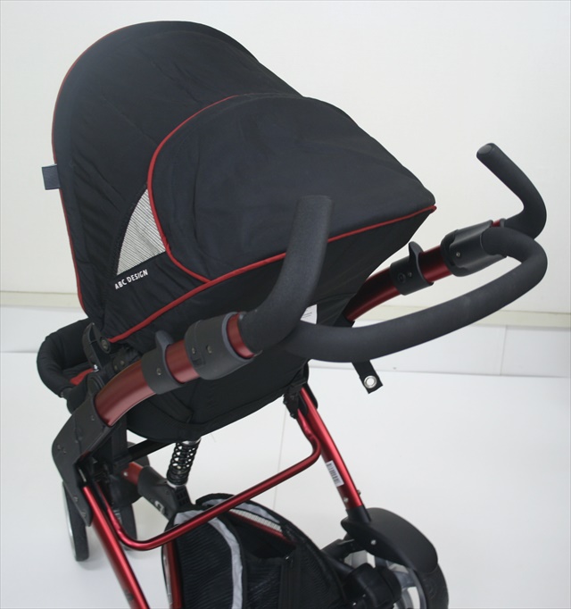 美品　ABCデザイン 3-Tec　ABC Design レッド/ブラック　キャリーコット付き