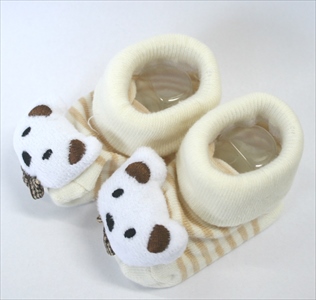 新生児ソックス　クマ