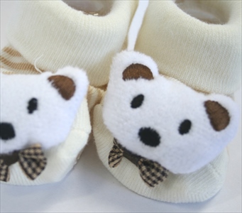 新生児ソックス　クマ