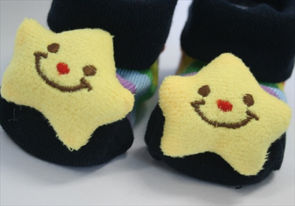 新生児ソックス　星