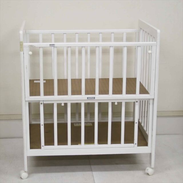 ミニ立ちベッド ホワイト カトージ