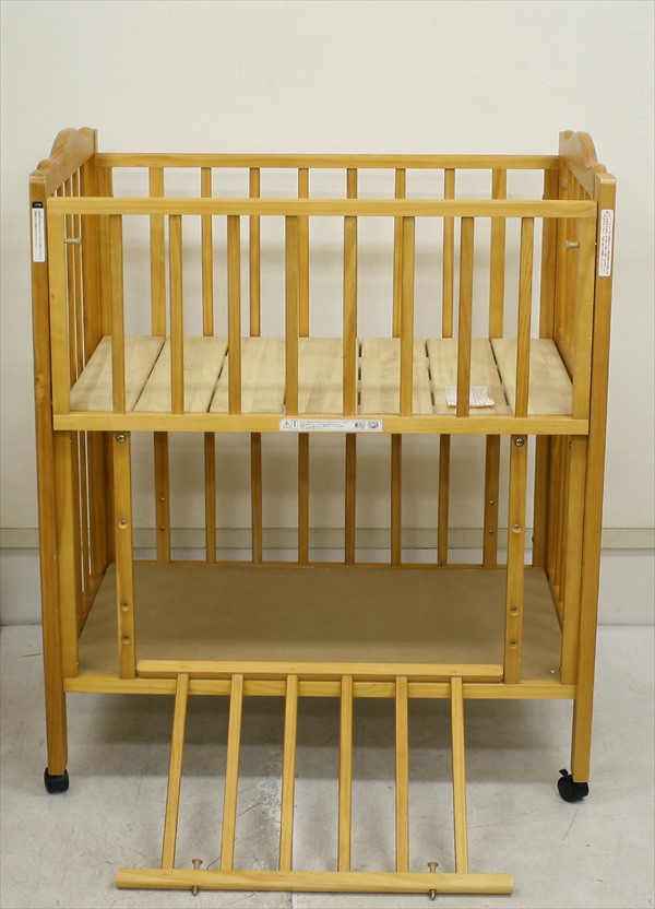 Wオープンママ楽高床ミニベッド