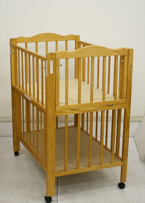 Wオープンママ楽高床ミニベッド