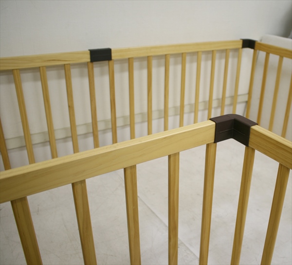 木製ベビーサークル123 ナチュラル 8枚セット ウッドプレイペン