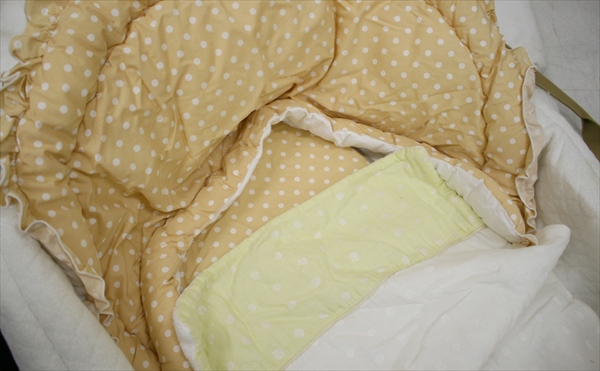 バッグdeクーファン ラブリードットベージュ フジキ