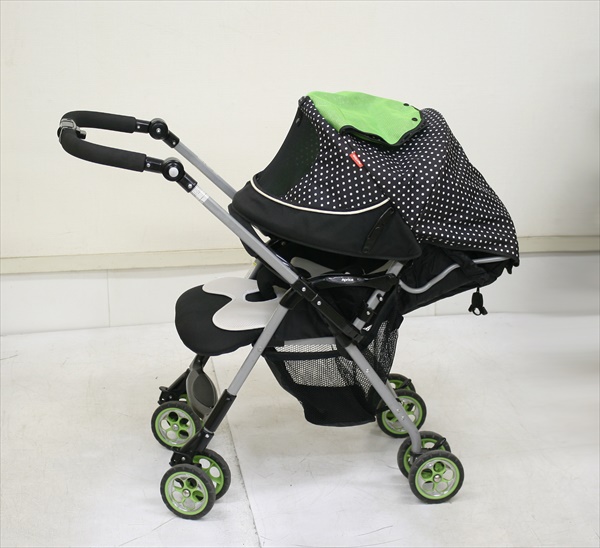 ショコラ680 ポルカドットグリーン アップリカ