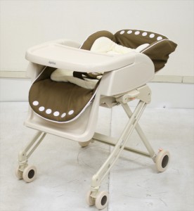 ハイローベッド＆チェア ネオネミュー ブラウンドット