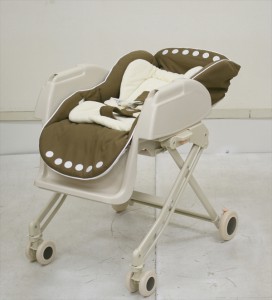 ハイローベッド＆チェア ネオネミュー ブラウンドット