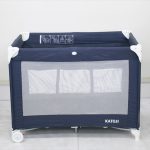 カトージ ベビーサークル ネイビーブルー