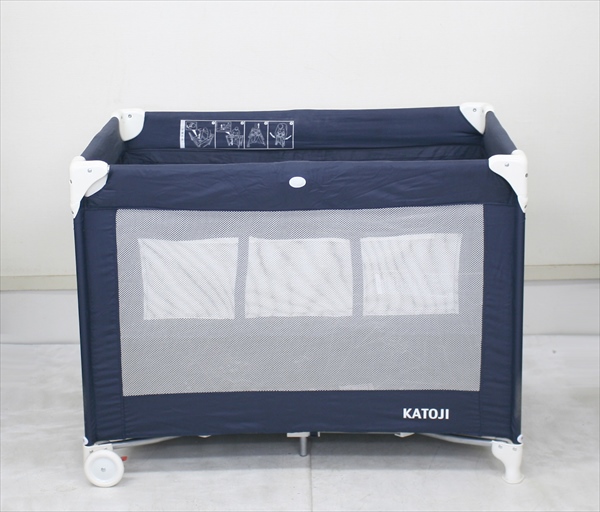 カトージ ベビーサークル ネイビーブルー