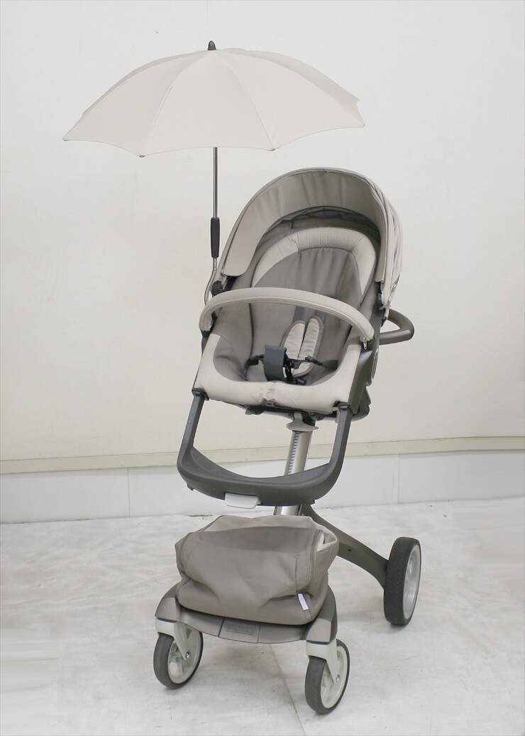 Stokke ストッケ エクスプローリー ベージュ 日傘つき - 外出/移動用品