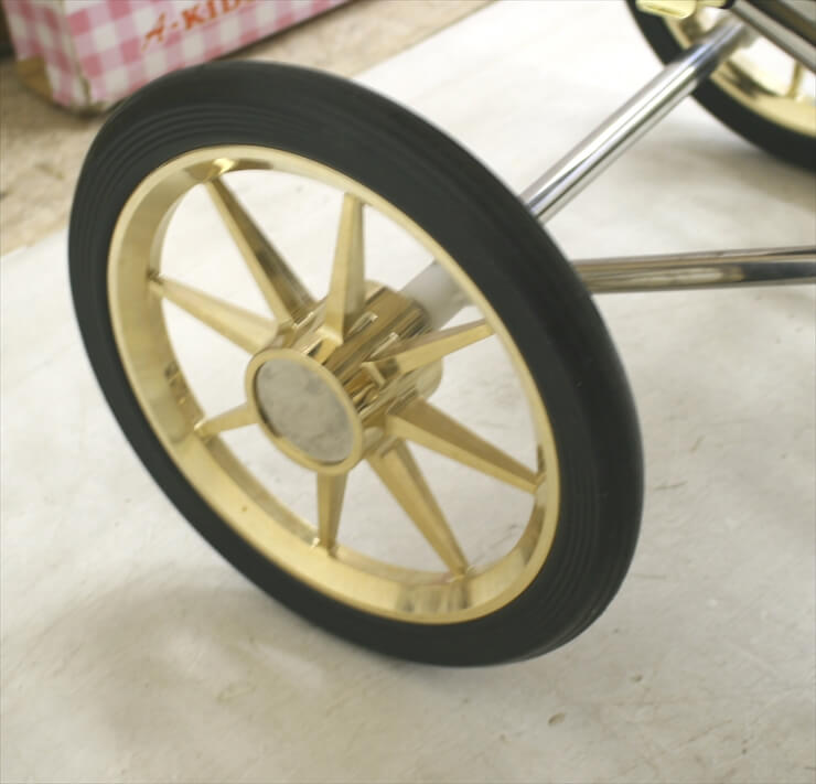 プスプス　ブラックシリーズ本体　東京乳母車　バスケット式ベビーカー