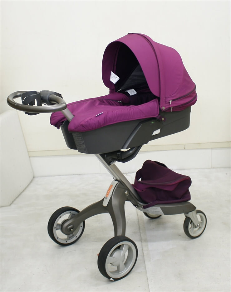 STOKKE XPLORY ストッケ エクスプローリー パープル キャリーコット付き