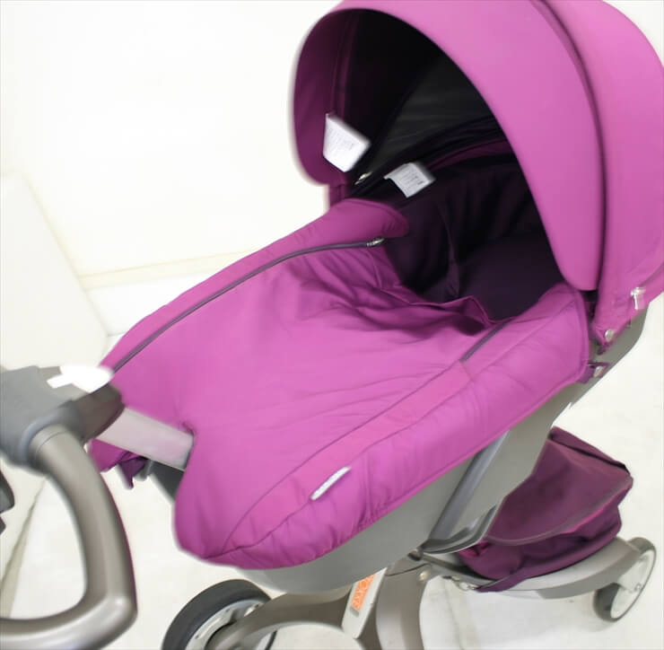 STOKKE XPLORY ストッケ エクスプローリー パープル キャリーコット付き