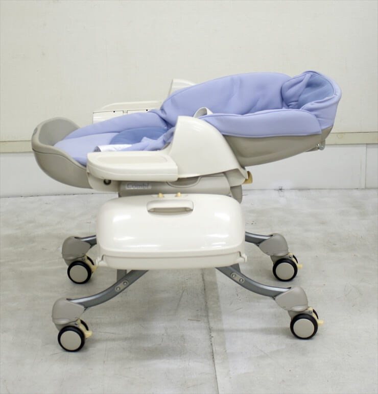 ロアンジュ オートスウィング RU-650 ブルー コンビ製ハイローチェア 電動