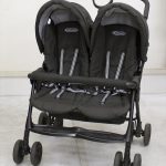 デュオスポーツプラス ブラック グレコ製2人乗りベビーカー