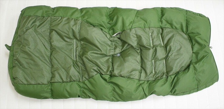 エアバギー純正ダウンフットマフ&ダウンハンドマフのセット