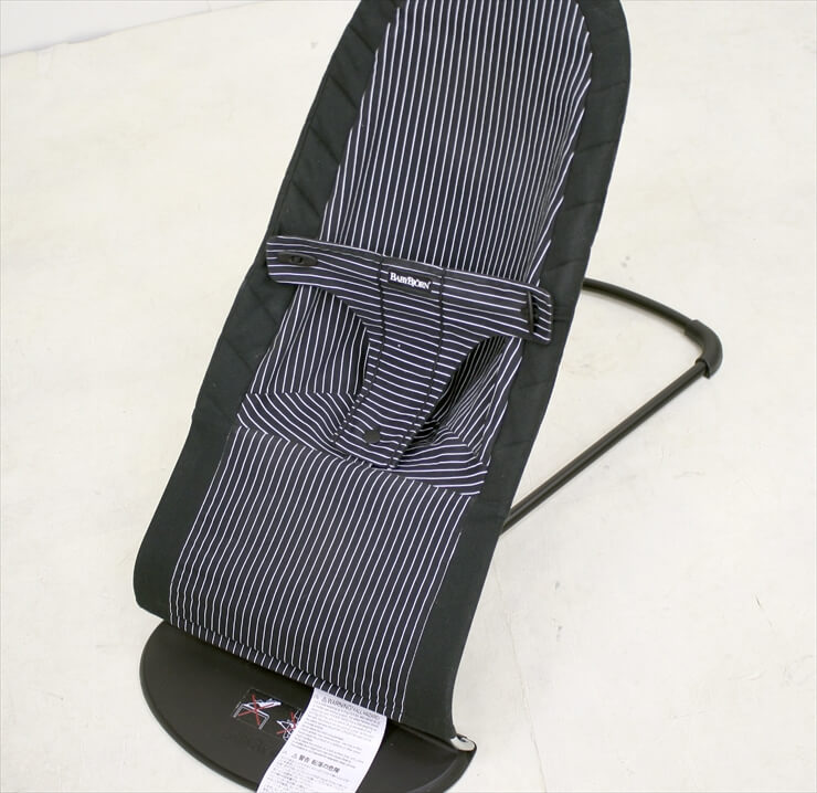 ベビーシッターバランス コットンミックス ブラックピンストライプ