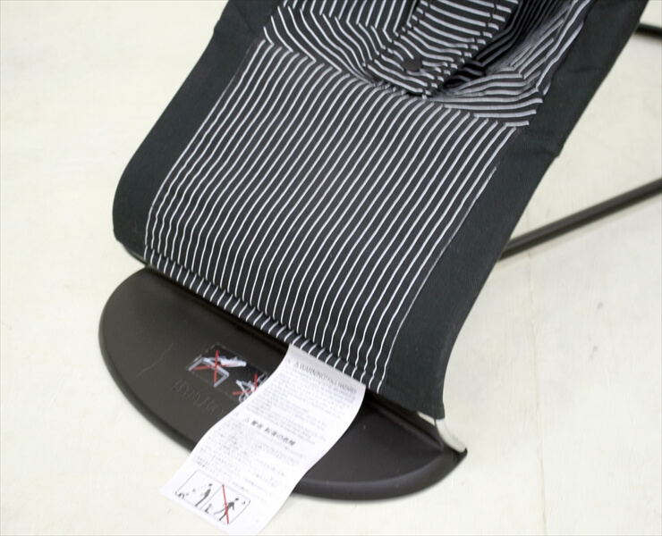 ベビーシッターバランス コットンミックス ブラックピンストライプ