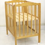 Wオープンママ楽高床ミニベッド-N ナチュラル 大和屋製ベビーベッド