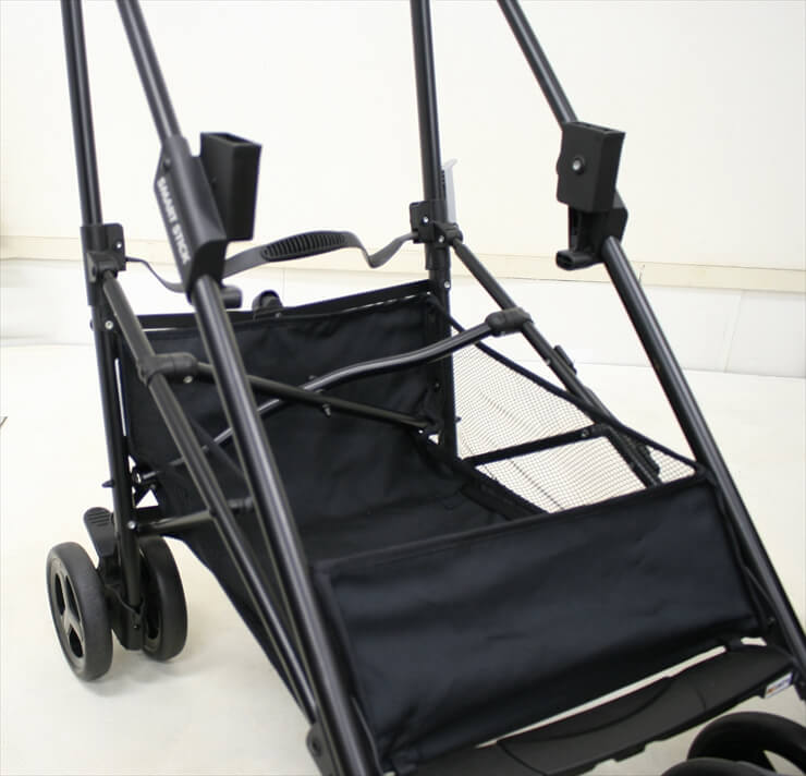 マートキャリー＆スマートキャリー専用フレームベビーカーのセット デニム トラベルシステム 日本育児