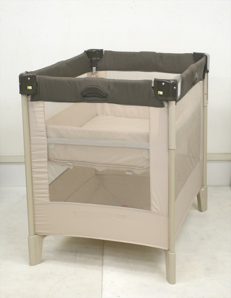 ココネル ココアBR たたんで運べるベビーベッド サークル アップリカ
