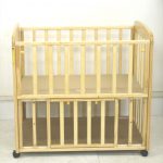 happinessミニサイズベビーベッド ヤトミ製 ナチュラル