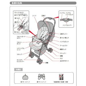 フライル ネロストライプ用 リバーシブルシート アップリカ純正