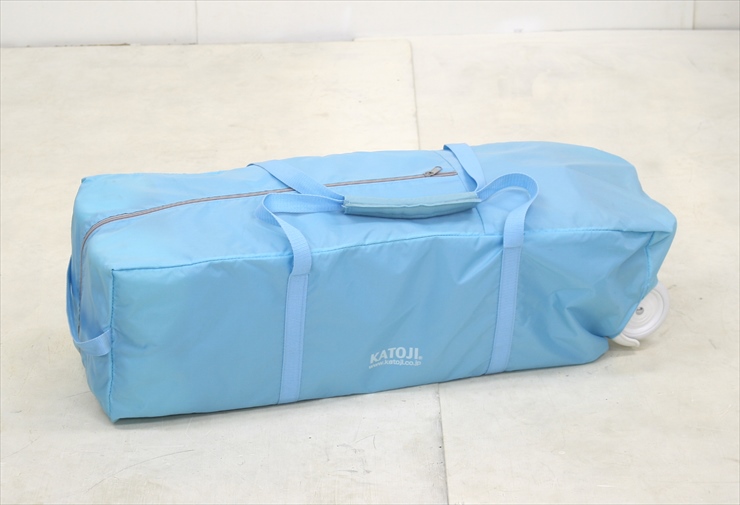 プレイヤード 折り畳めるベビーサークル 水色 カトージ