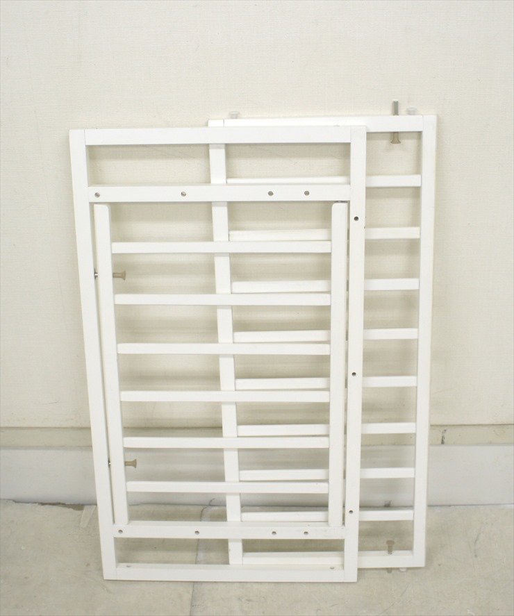 腰楽～ハイミニベッドDX ホワイト 大和屋製ベビーベッド