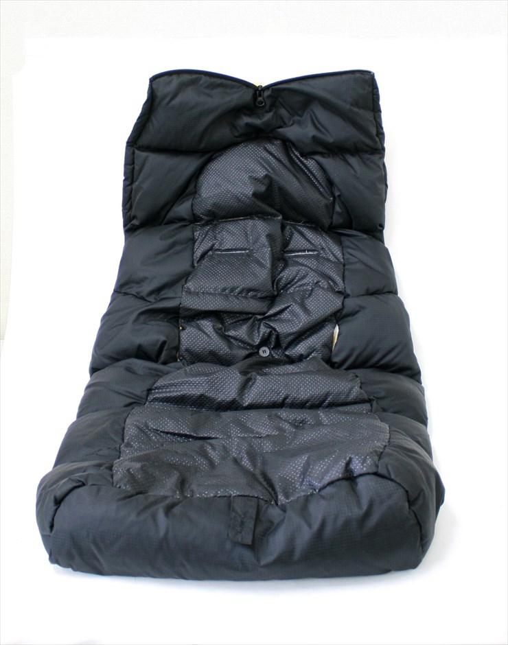 エアバギー純正ダウンフットマフ ブラック