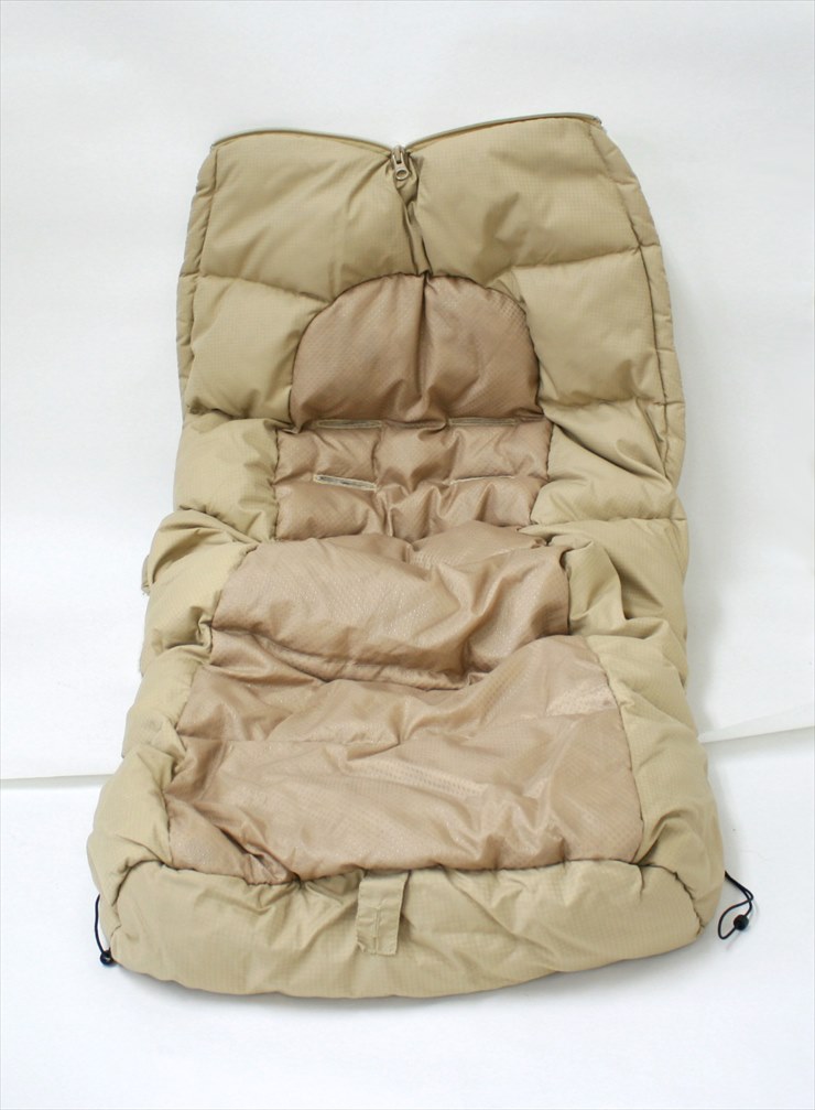 エアバギー純正ダウンフットマフ キャメル