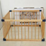 木製アレンジサークルWoody ４枚パネル 日本育児製ベビーサークル