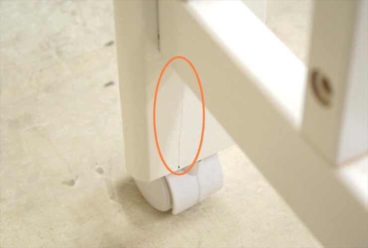 立ちベッド4ポジション ホワイト 品番02509 すのこ床板 カトージ