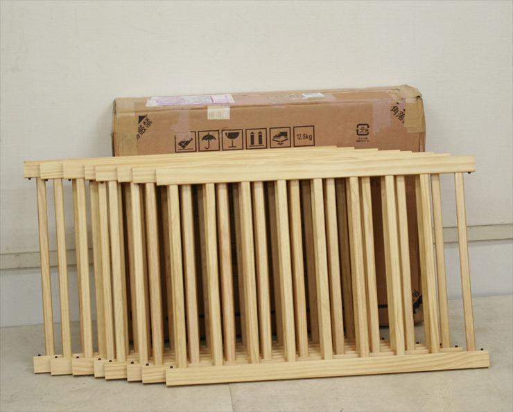 木製ベビーサークル123 8枚  ウッドプレイペン ナチュラル