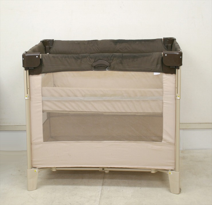 ココネル ココアBR たたんで運べるベビーベッド サークル アップリカ