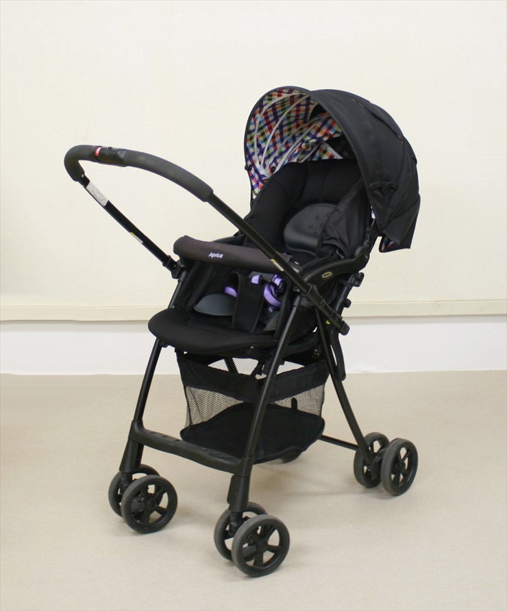 カルーンプラス ハイシート チェックブラックBK アップリカ