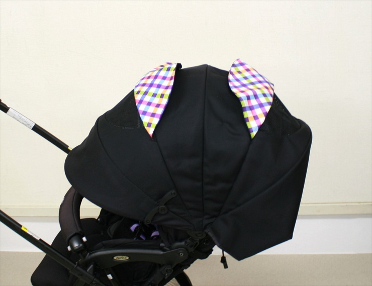 カルーンプラス ハイシート チェックブラックBK アップリカ