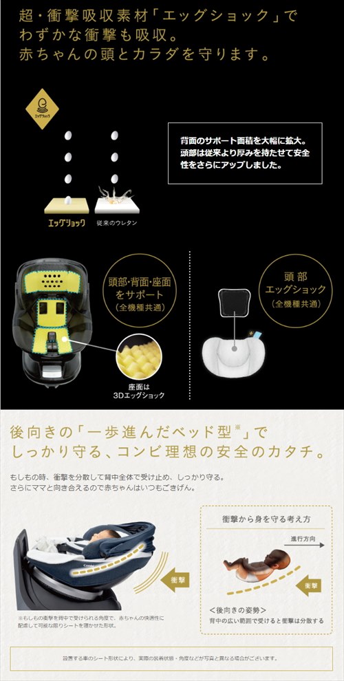 ホワイトレーベル クルムーヴ スマート ISOFIX エッグショック JK-600