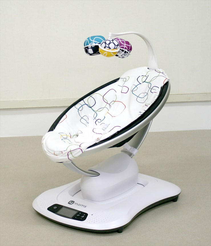 美品 ママルー4.0 mamaroo4.0 プラッシュ マルチ 4moms 電動バウンサー 