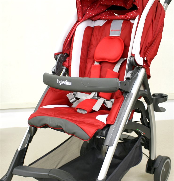 ミキハウス×イングリッシーナ アビオ フレスコ コラボベビーカー 赤