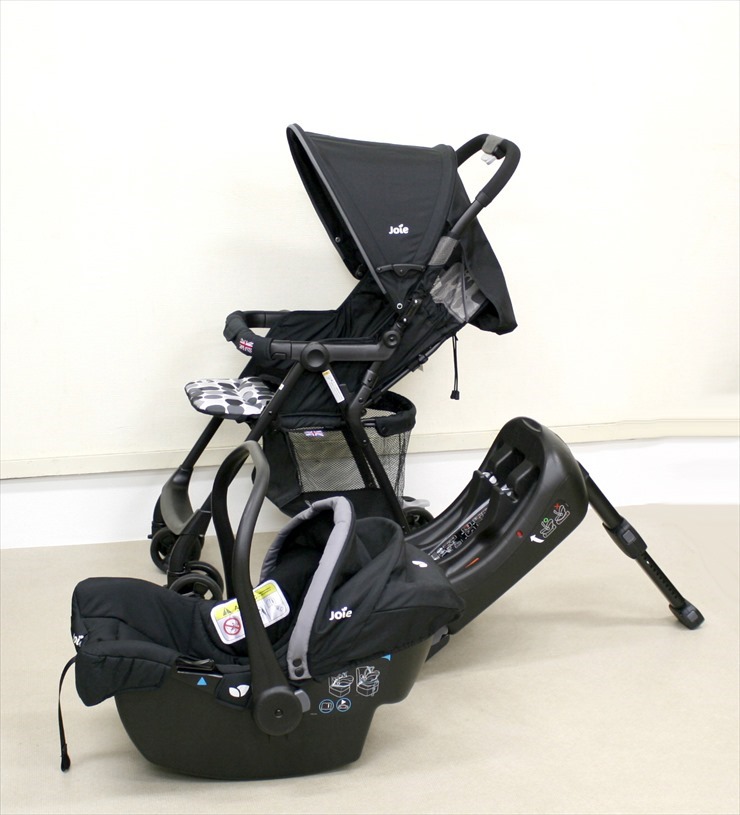 ベビーカーAire+ベビーシートJuva トラベルシステムとi-BASEのセット Joie ペブル