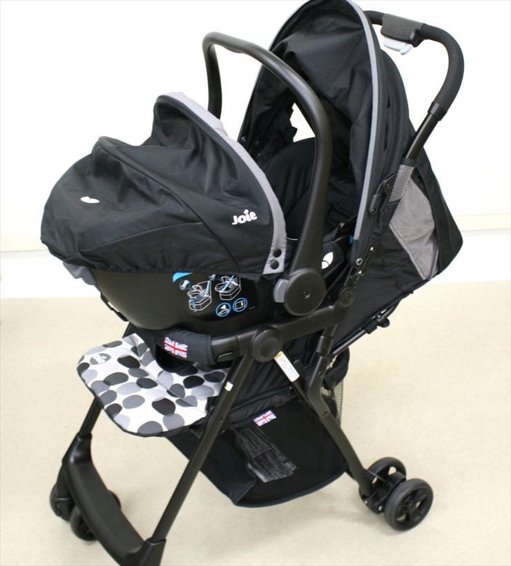 ベビーカーAire+ベビーシートJuva トラベルシステムとi-BASEのセット Joie ペブル