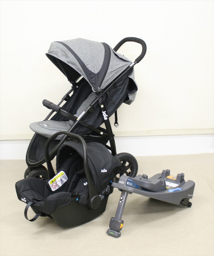 トラベルシステム 3WheelベビーカーLitetrax Air[クロム]+ベビーシートJuva+i-Anchorベース