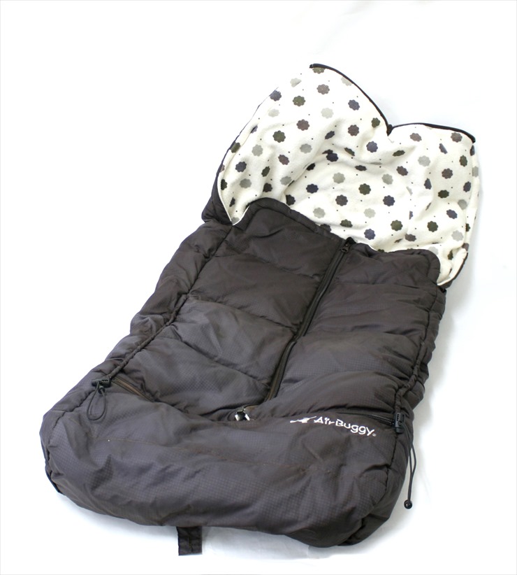 エアバギー純正ダウンフットマフ エスプレッソ ブラウン