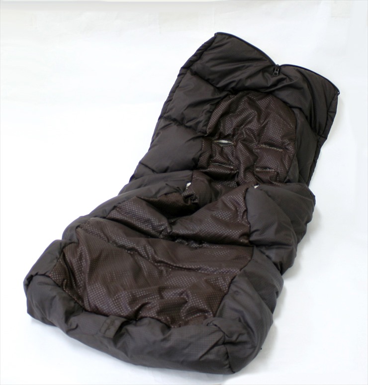 エアバギー純正ダウンフットマフ エスプレッソ ブラウン