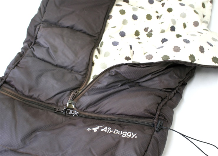 エアバギー純正ダウンフットマフ エスプレッソ ブラウン