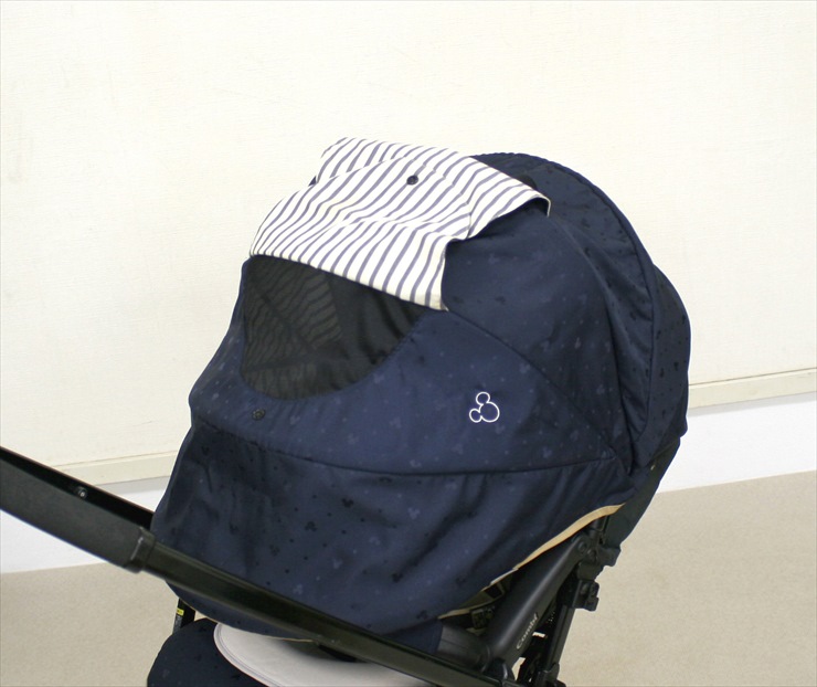 メチャカル ハンディα エッグショック MF ミッキーマウス ネイビーストライプ